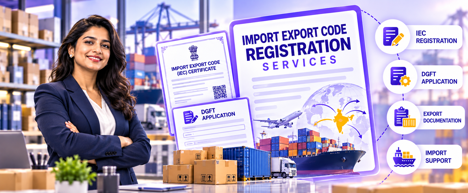 Import Export Code registration services